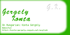 gergely konta business card